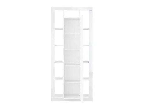Estante Com 1 Porta E 11 Nichos Lacada A Branco - Balka