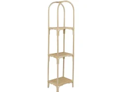 Estante Com 3 Prateleiras Em Rotim Cor Natural - Maiori