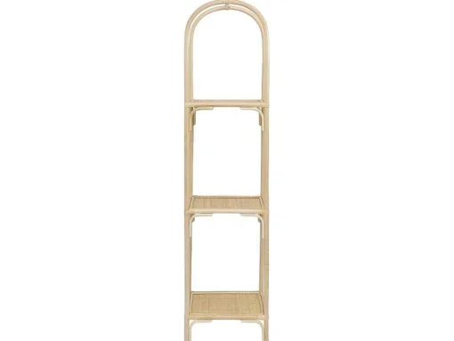 Estante Com 3 Prateleiras Em Rotim Cor Natural - Maiori