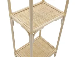 Estante Com 3 Prateleiras Em Rotim Cor Natural - Maiori