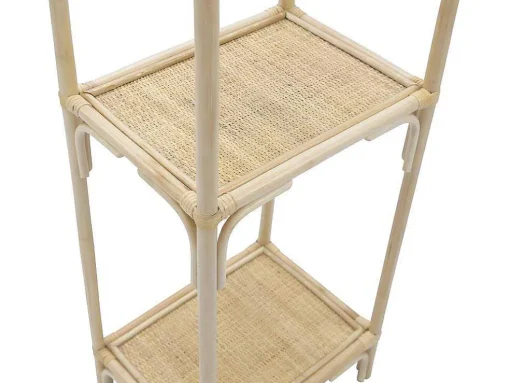 Estante Com 3 Prateleiras Em Rotim Cor Natural - Maiori
