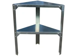 Estante De Canto Em Zinco Para Abrigo De Jardim De C42 X L42 X A65 Cm - Zae