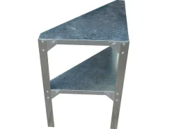 Estante De Canto Em Zinco Para Abrigo De Jardim De C42 X L42 X A65 Cm - Zae