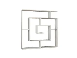 Estante Giusi, Branco, 125X22X129 Cm, Epikasa
