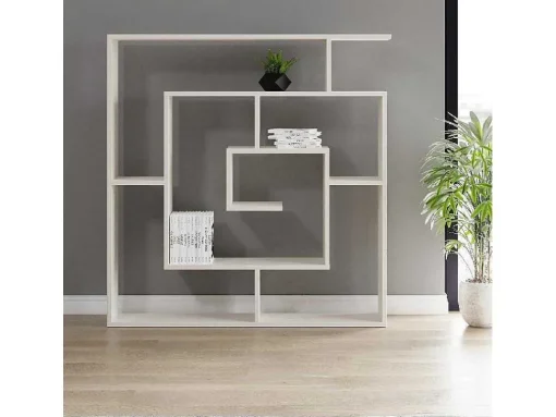 Estante Giusi, Branco, 125X22X129 Cm, Epikasa