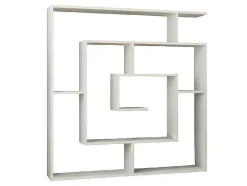 Estante Labirent, Branco, 125X22X129 Cm, Epikasa