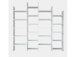 Estante Rosalba, Branco, 200X30X192 Cm, Epikasa