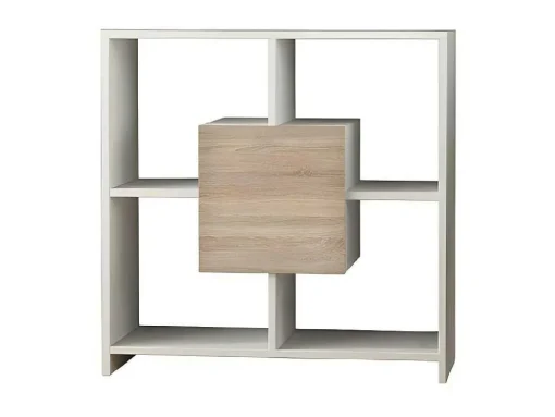 Estante Sider, Branco, Sonoma, 80X30X80 Cm, Epikasa
