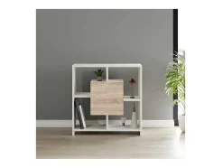 Estante Sider, Branco, Sonoma, 80X30X80 Cm, Epikasa
