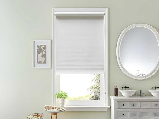 Estor Opaco Em Poliester - 60 X 180 Cm - Branco - Marrila