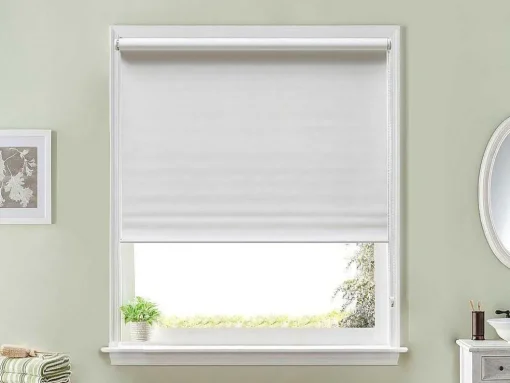Estore Opaco Em Poliester - 180 X 180 Cm - Branco - Marrila