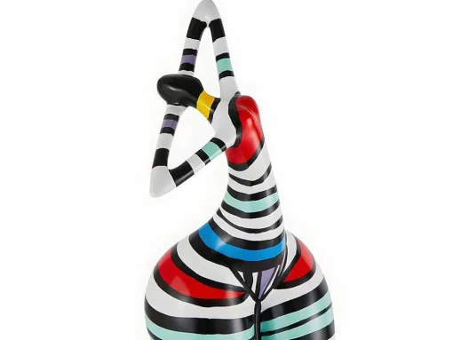 Estátua De Mulher Redonda Mistress - Resina - 17X17X51 Cm - Listrada Multicolor
