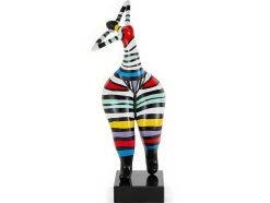 Estátua De Mulher Redonda Mistress - Resina - 17X17X51 Cm - Listrada Multicolor