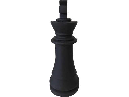 Estátua Decorativa De Exterior Peca De Xadrez Rei Em Cimento De L. 24,5 X A. 68 Cm - Gambit