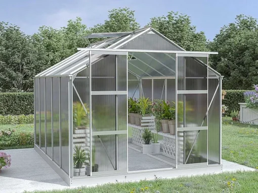 Estufa De Jardim Em Policarbonato De 9 M Corolle Ii Com Base