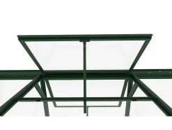 Estufa De Jardim Em Vidro Temperado 4 Mm Verde Kit De Ancoragem 9 M - Oteria