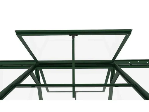 Estufa De Jardim Em Vidro Temperado 4 Mm Verde Kit De Ancoragem 9 M - Oteria
