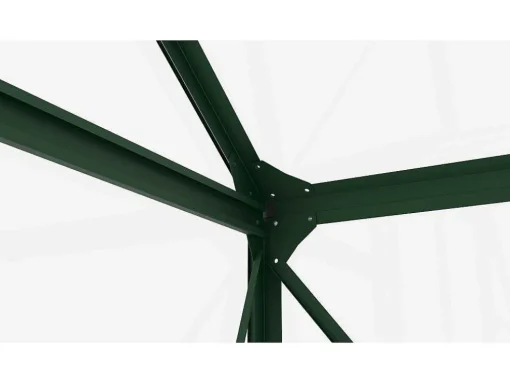 Estufa De Jardim Em Vidro Temperado 4 Mm Verde Kit De Ancoragem 9 M - Oteria