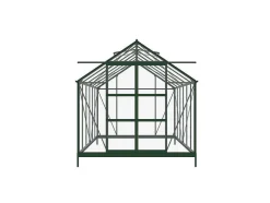 Estufa De Jardim Em Vidro Temperado 4 Mm Verde Kit De Ancoragem 9 M - Oteria