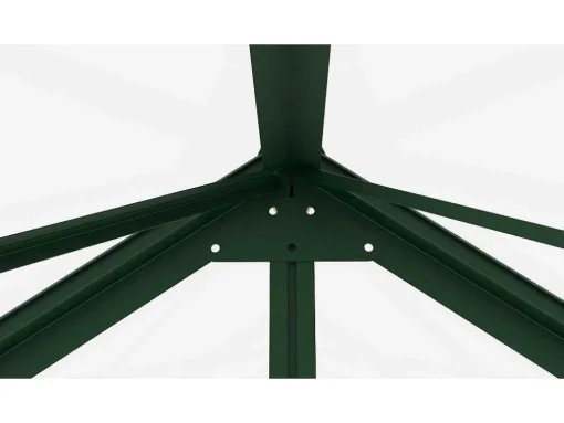 Estufa De Jardim Em Vidro Temperado 4 Mm Verde Kit De Ancoragem 9 M - Oteria