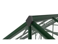 Estufa De Jardim Em Vidro Temperado 4 Mm Verde Kit De Ancoragem 9 M - Oteria