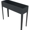 Floreira Com Pernas Em Aco Cinza De C100 X L30 X A80 Cm - Ygos