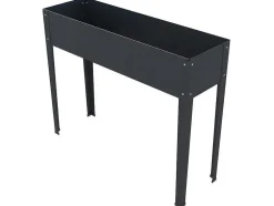 Floreira Com Pernas Em Aco Cinza De C100 X L30 X A80 Cm - Ygos