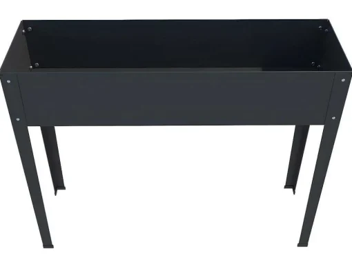 Floreira Com Pernas Em Aco Cinza De C100 X L30 X A80 Cm - Ygos