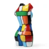 Grande Estátua Busto Em Resina C26 X L17 X A48 Cm Multicolor - Taviano