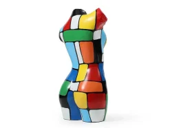 Grande Estátua Busto Em Resina C26 X L17 X A48 Cm Multicolor - Taviano
