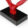 Grande Estátua Coracao Em Resina L49 X A55 Cm, Vermelho - Lovina