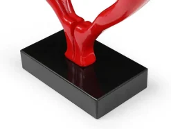 Grande Estátua Coracao Em Resina L49 X A55 Cm, Vermelho - Lovina