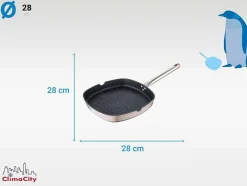Grelha / Assadeira De Alum?Nio Forjado De 28 Cm Com Revestimento Antiaderente