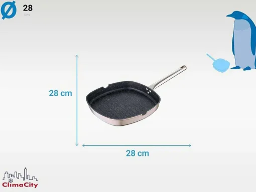Grelha / Assadeira De Alum?Nio Forjado De 28 Cm Com Revestimento Antiaderente