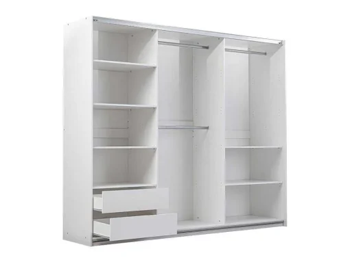 Guarda-Roupa 2 Portas De Correr, C250 Cm, Branco - Aniama