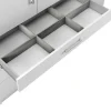 Guarda-Roupa 4 Portas E 4 Gavetas Com Espelho C200 Cm Branco - Nidawo