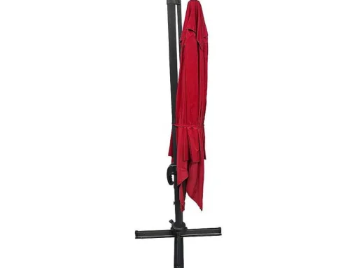 Guarda-Sol Quadrado Molokai 3X3M Vermelho + Cobertura