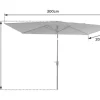 Hapuna Guarda-Chuva Rectangular Recto 2X3M Azul