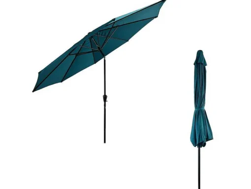 Hapuna Guarda-Chuva Redondo Direito 3,30M De Diametro Azul