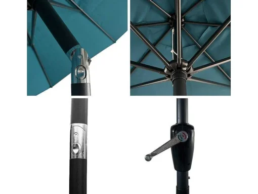 Hapuna Guarda-Chuva Redondo Direito 3,30M De Diametro Azul