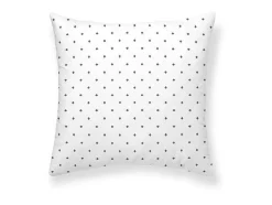 Housse De Coussin 100% Coton 1 Piece Gris Imprime Geometrique 50X50
