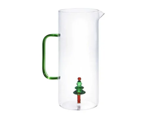 Jarro + Conjunto De 4 Copos Com Motivos De Natal - Scopa