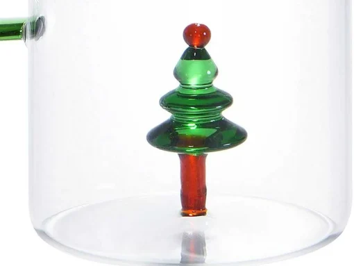 Jarro + Conjunto De 4 Copos Com Motivos De Natal - Scopa