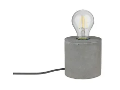 Lampada De Mesa Strong, Cimento, 10X10X10 Cm, Epikasa