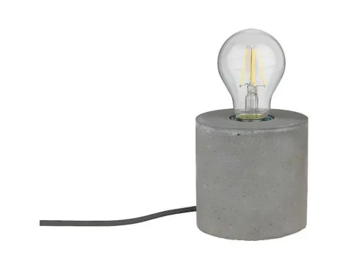 Lampada De Mesa Strong, Cimento, 10X10X10 Cm, Epikasa