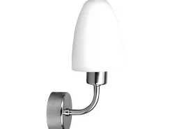 Lampada De Parede Aquatic, Cromio, Branco, 11,5X12,5X22,5 Cm, Epikasa