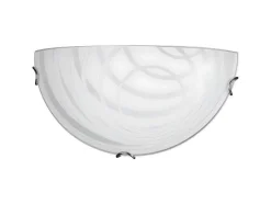 Lampada De Parede Sydney, Cromio, Branco, 30X9X15 Cm, Epikasa