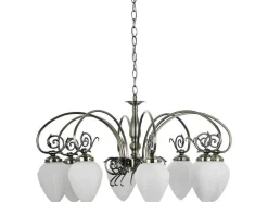Lampada De Suspensao Bossa, Latao, Branco, 76X76X95 Cm, Epikasa