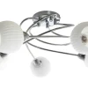 Lampada De Suspensao Pavia, Cromio, Branco, 65X65X29 Cm, Epikasa