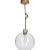 Lampada De Suspensao Svea, Carvalho, Antracite, 24X24X100 Cm, Epikasa